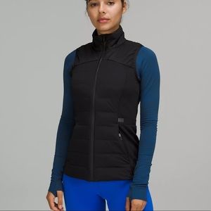 Lululemon Down for it All Black Vest sz 6